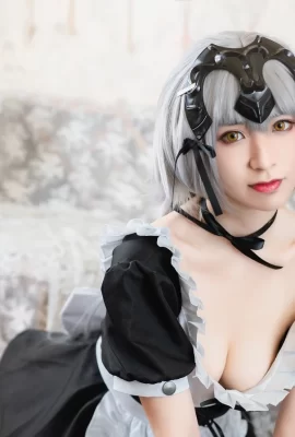 FGO Schwarzes Dienstmädchenkostüm „Jeanne von Arc“@明丝_CatN (9 Fotos)