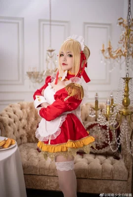 FATE Nero Claudius Fanfic Maid@Internet Addicted Girl Bailangjiang (9 Fotos)