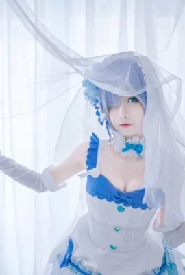 „Re: Leben in einer anderen Welt als Null“ Rem Wedding Dress Cosplay[CN: Ziyuan](9 Fotos)