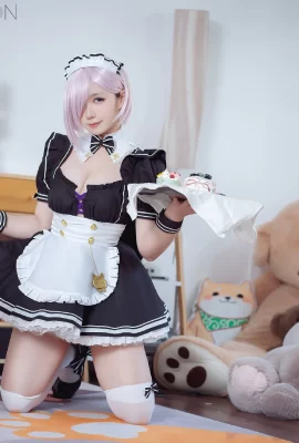 Fate/Grand Order Mash Kyrielite Maid@马花马花香(9 Fotos)