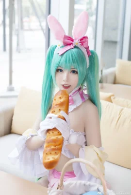 Hatsune Miku Bunny Frühlingskleidung@Das Eis ist etwas salzigkkkk (9 Fotos)