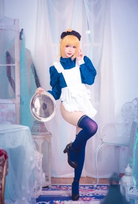 FGO Artoria Pendragon Maid@雪清Astra- (9 Fotos)