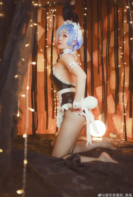 Betreff: Leben in einer anderen Welt als Zero Rem Bunny @爱吃strawberry_Rabbit (10 Fotos)