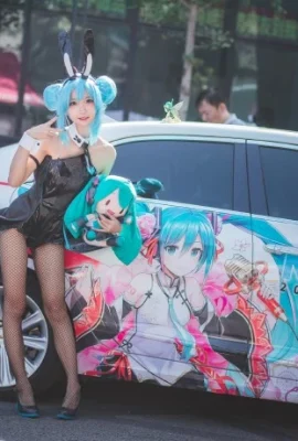 Hatsune Miku Bunny Girl@Green Eggplant Nasu (Beijing Wushan Five Elements Comic Exhibition) (9 Fotos)