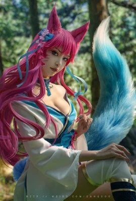 League of Legends Ahri Soul Lotus Skin @沧恁桧 Kyong (10 Fotos)