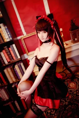 Yui Goldfisch Tokisaki Kuangsan schwarzes Kleid