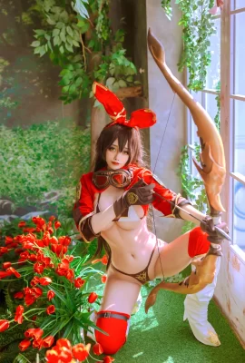 Byoru „Genshin Impact Amber“ fordert großformatige sexy Nahaufnahmen heraus (23 Fotos)