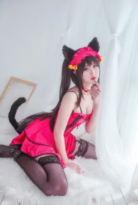 Date A Live Tokisaki Kurumi Cat Nightdress cn: Yingliang-chan (9 Fotos)