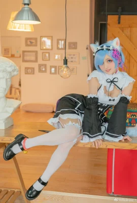 Re:Zero Starting Life in Another World Rem Cat-Eared Rem Figure @Ruiruiz丶(9 Fotos)