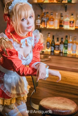 FGO Nero Claudius Fan Maid @AntiqueRabbit (9 Fotos)