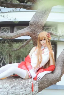 Sword Art Online Asuna-Fan-Cheongsam @coserAnge (9 Fotos)