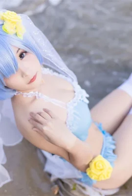 „Re:Zero Starting Life in Another World“ Rem-Badeanzug-Cosplay[CN: 九九八XY](9 Fotos)