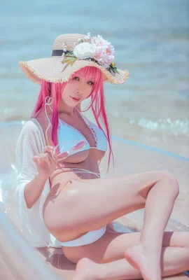 Shui Miao Aquas weißer Bikini „Azur Lane-Sukov“ kann nicht weggenommen werden (35 Fotos)