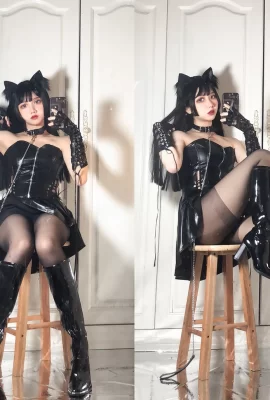 Guo Mejiangs seitliche Pose in „Black Cat Girl 3“ beruhigt die Herzen der Menschen (20 Fotos)