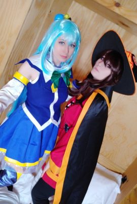 Usatame & Foxy Cosplay Aqua & Megumin