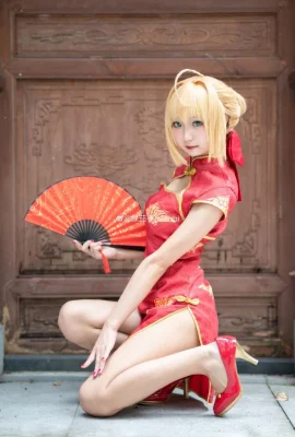 Schicksal/Großer Orden Nero Claudius Cheongsam@Grüne Aubergine Nasubi (9 Fotos)