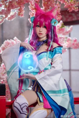 League of Legends Ahri Soul Lotus@Soul Sound_Eine Blume und ein Schwert (9 Fotos)