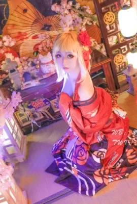 FGO Nero Claudius Kimono@Milk Tea Instant Noodles Group-Eclipse Garden (9 Fotos)