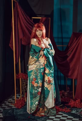 Der „japanische Kimono“ von Qiu und Corgi ergreift die Initiative, sich auszuziehen, und der sexy Index ist überwältigend (36 Fotos)