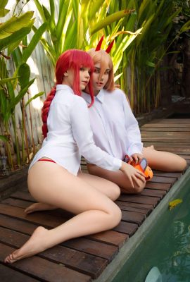 Caticorncosplay – Makima und Power