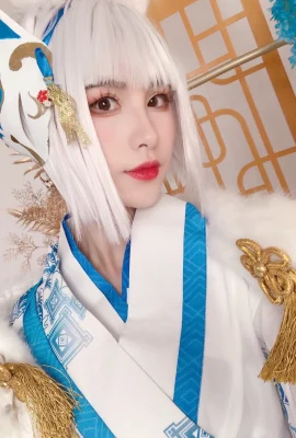 Azur Lane Kaga White Fox He Zheng @Hollyhock Meow Meow Meow (9 Fotos)