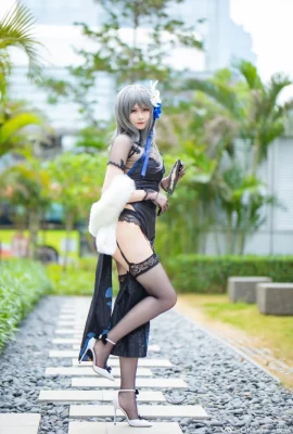 Azur Lane Louis IX Cheongsam @RabbitPangpang_ (A3 International Comic and Game Show) (9 Fotos)