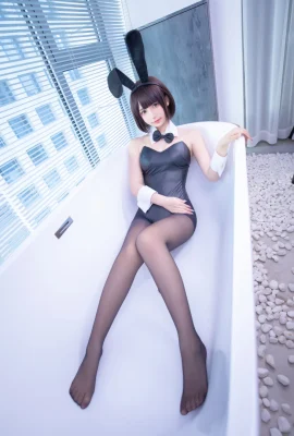 Kanamezaka Mafuyus „Black Bunny Girl“ Nahaufnahme eines runden Gesäßes ohne blinde Flecken (76 Fotos)