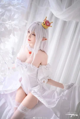 Super Mario Mononoke cos White Silk Charm Princess cn Qing Qingzi Ak (12 Fotos)