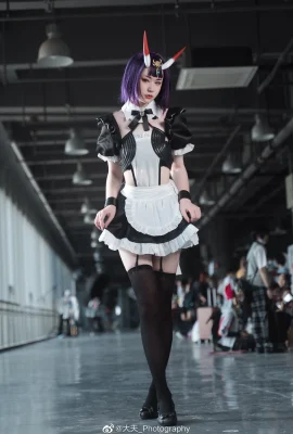 FGO Shuten Douji Fan Maid@Möchten Sie den ganzen Zucker, entfernen Sie das Eis und fügen Sie knusprige Pops hinzu (Foto: @大夫_Photography) (9 Fotos)