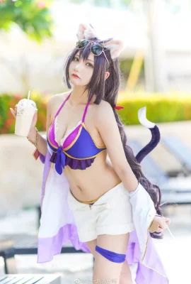 Princess Connect Kailu Badeanzug Wasser schwarze Katze, denn CN ist ein Bär (15 Fotos)