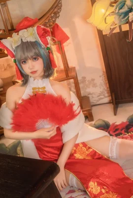 Azur Lane Cheshire-Fan-Cheongsam @lily哩哩丶(9 Fotos)