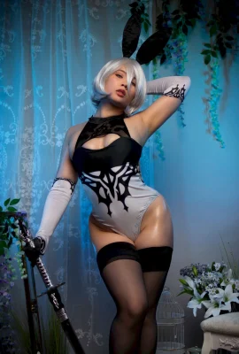 Virtuelles Geisha Cosplay 2B YoRHa Typ 2 B Bunny