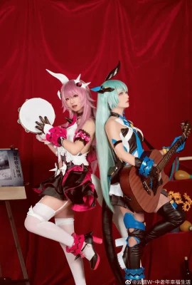 Honkai Impact 3 Rosalia: @云面W-Glückliches Leben für mittlere und ältere Menschen, Lilia: @流一_ Miau Miau Miau Miau Miau (9 Fotos)