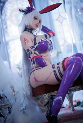 Schwarzer Jung Bunny Badeanzug