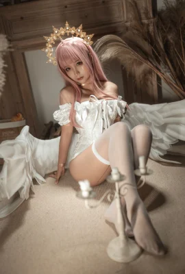 Cosplay Stupid Momo Chunmomo Momo True Love Version Angel Version-Heiliger Engel
