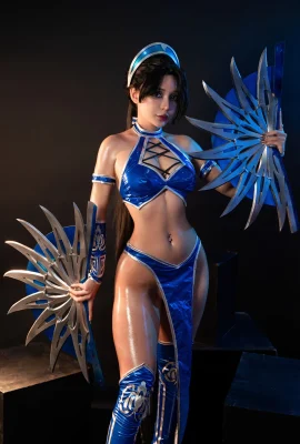 Cosplay Umeko.J Kitana Mortal Combat Set.02