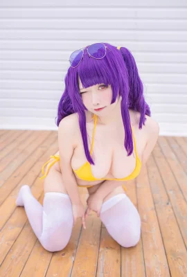 Sadako Peach – Azur Lane Pola Badeanzug (20 Fotos)