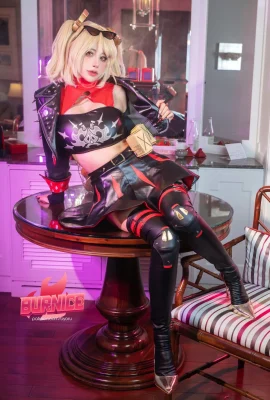 Japanisch sexy  Schönes Mädchen  byoru jue Distrikt Zero Bonis Thema sexy rote sexy Unterwäsche mit schwarzen Lederstrümpfen, die praller Körper verlockend Foto 57p zeigen