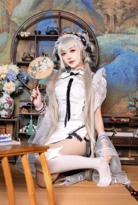 Yuanshaxi miow miow miow azure Route fantastischer Fan Cheongsam