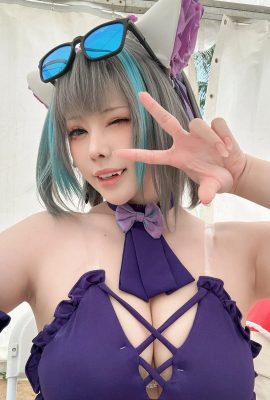 Dumme Schweinefan – Azur Lane Cheshire Badeanzug