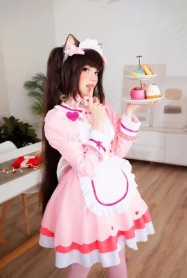 Caticornplay – Chocola rosa Kleid